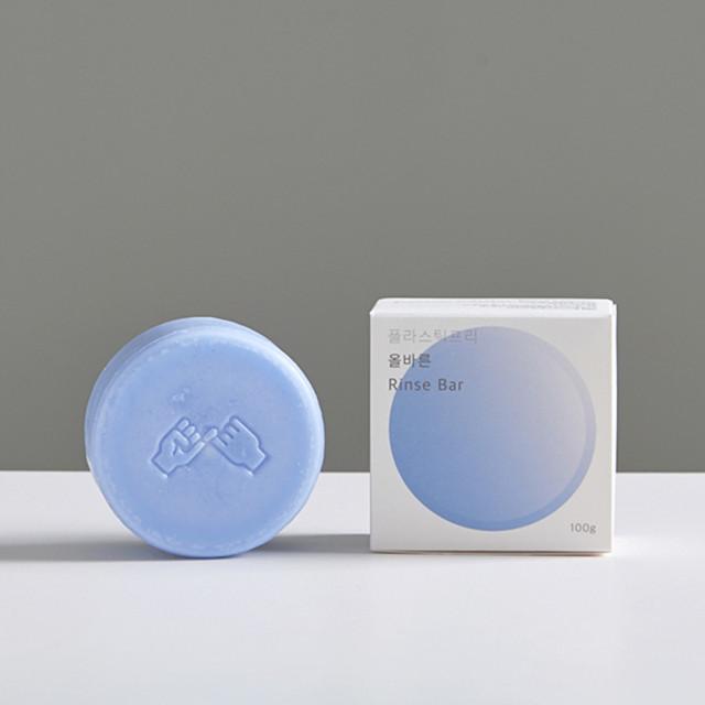 동구밭 올바른 린스바 두피 헤어 순한 고체 컨디셔너 비누 제로웨이스트 천연 비누