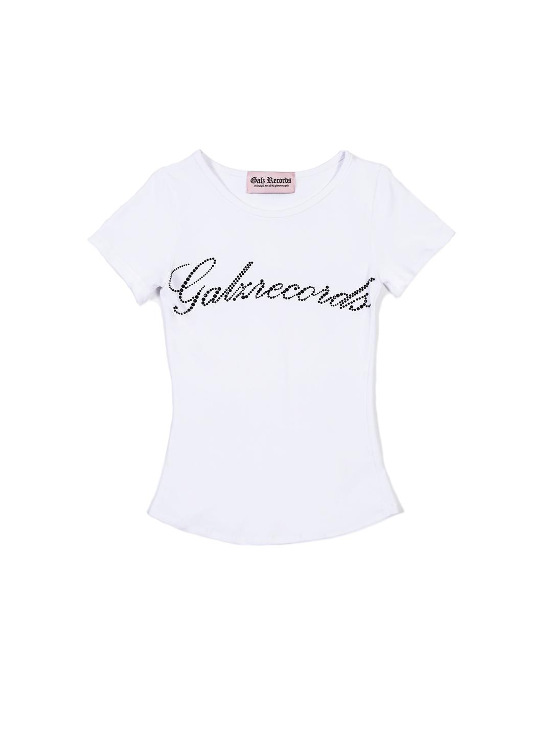 Galz lettering t shirt white