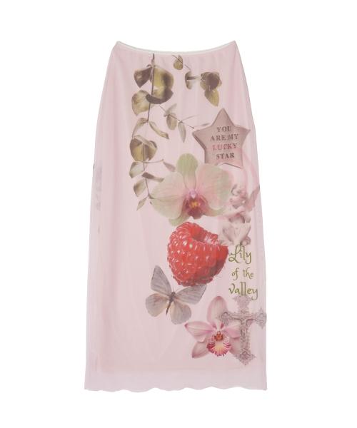 뉴얼린 String shirring unbalanced hul Skirt + short SET