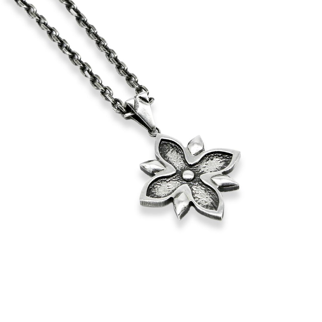 texture mandala necklace