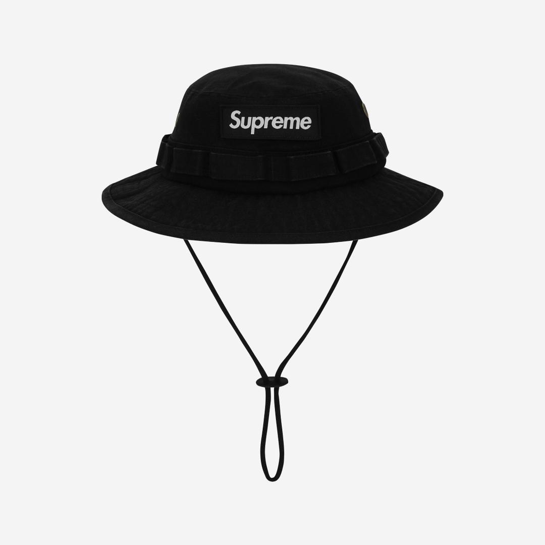 슈프림 Supreme Washed Canvas Boonie Black - 24SS - 위시버킷