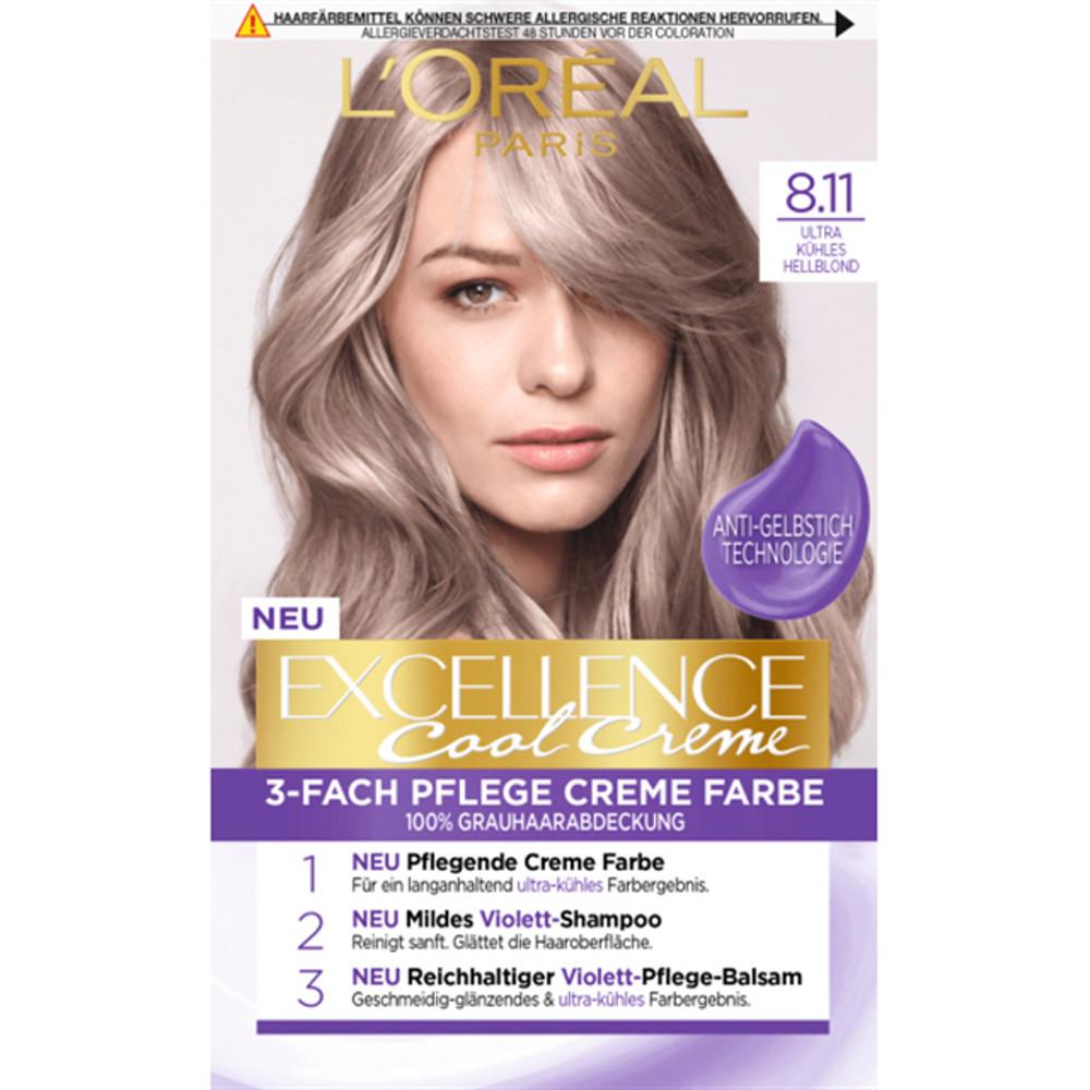 로레알 엑셀런스 염색약 쿨 크림 라이트 블론드 8.11