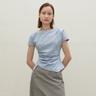 나인 (BL-4225)LOND WAIST TUCK  BLOUSE
