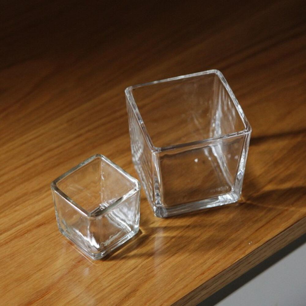 투명 사각유리화병