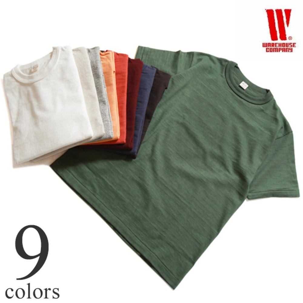 웨어하우스 천축 무지 반팔 티셔츠 LOT 4601