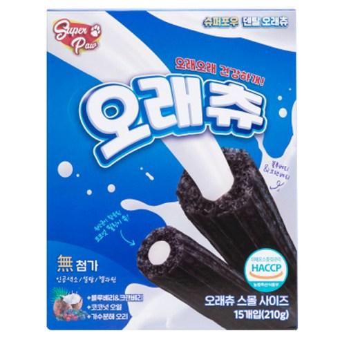 슈퍼포우 강아지 오래츄 덴탈껌, 혼합맛(블루베리/크..., 210g, 1개 - 덴탈껌 | 쿠팡