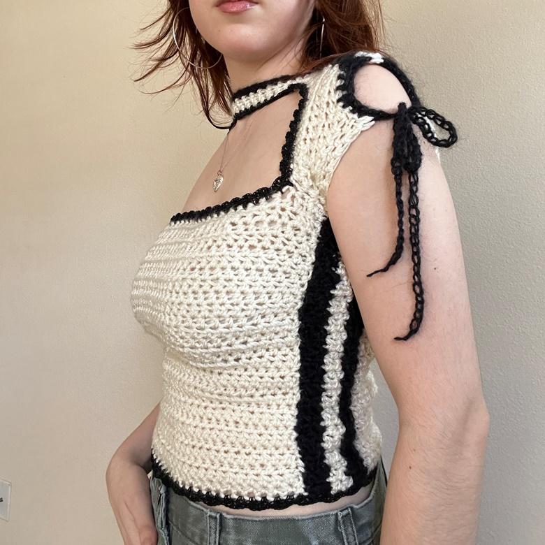 quiet moon top- PDF crochet pattern