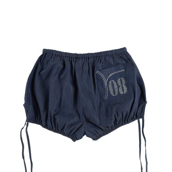 PUMPKIN TWINKLE DENIM SHORTS (BLUE)