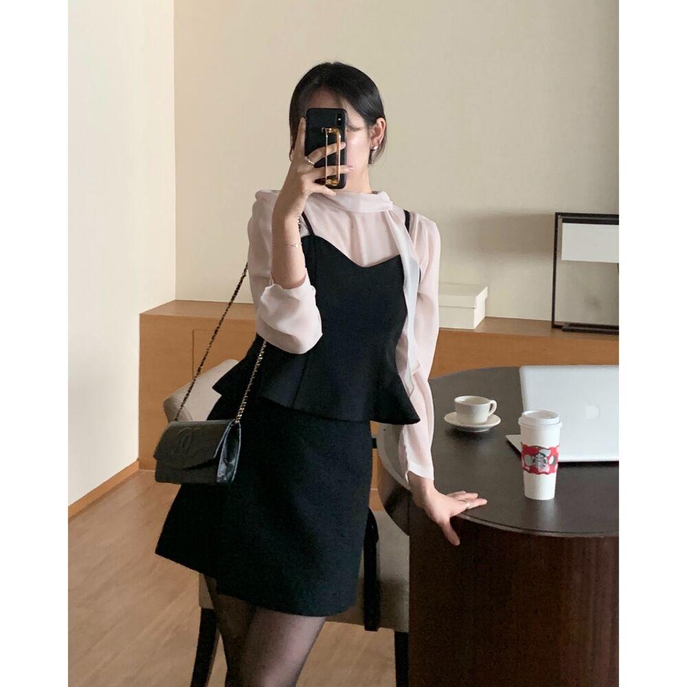 아멜리 시스루 블라우스