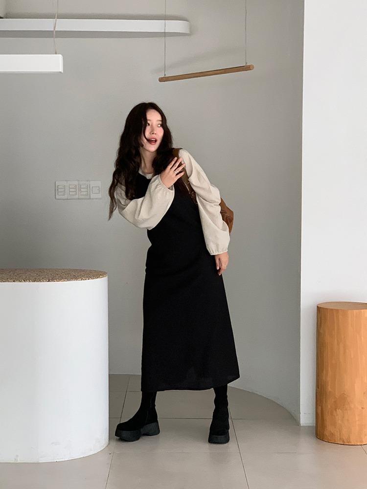 마리 레이어드 오버 원피스