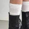 lace ribbed socks