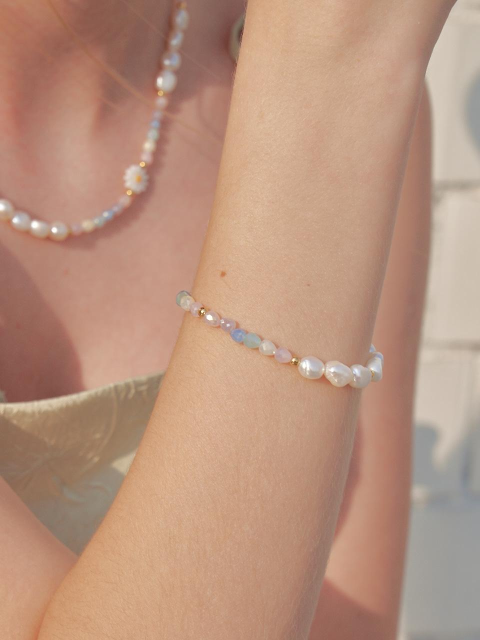 [4차입고][에스파 카리나 착용] pastel moment daisy bracelet