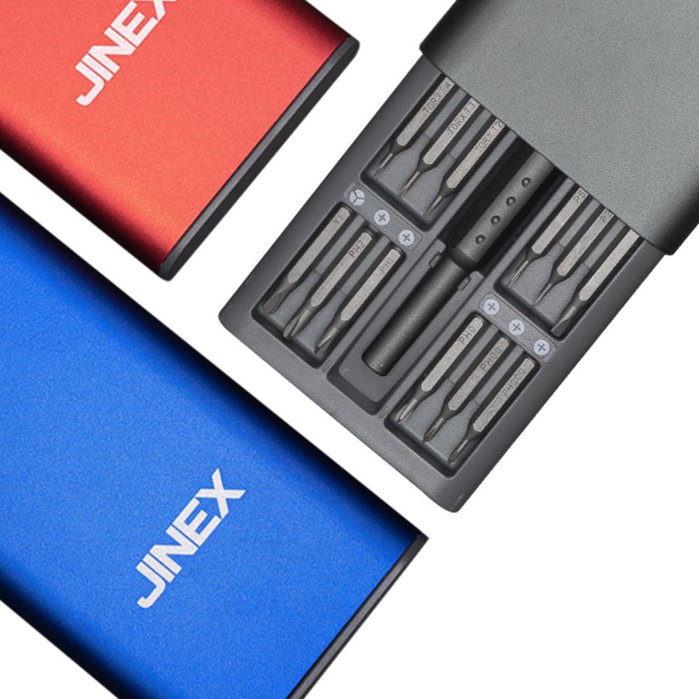 지넥스 24in1 정밀 드라이버세트 컴퓨터 노트북 십자 일자 미니 안경 시계 y 별 나사 비트