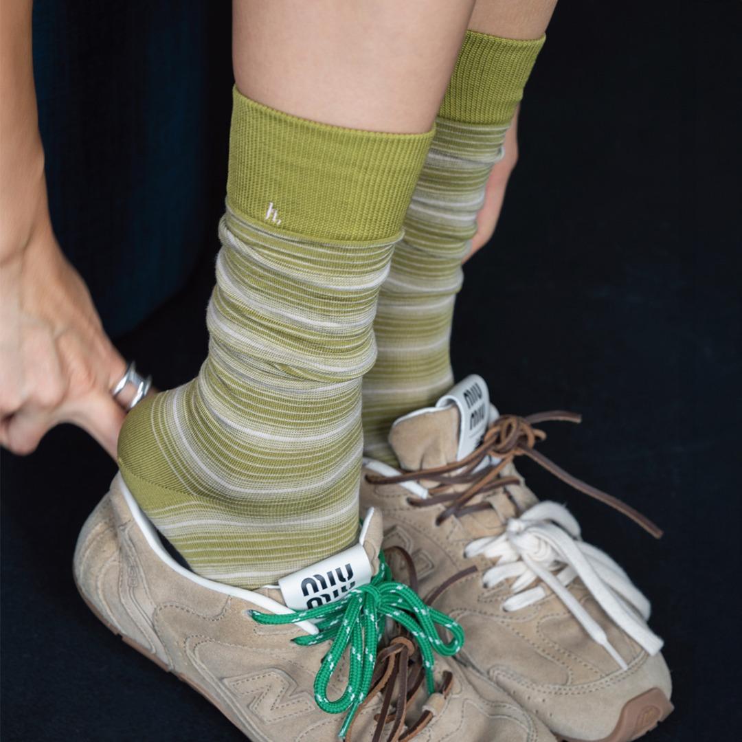 HIIG404 olive/pink stripe