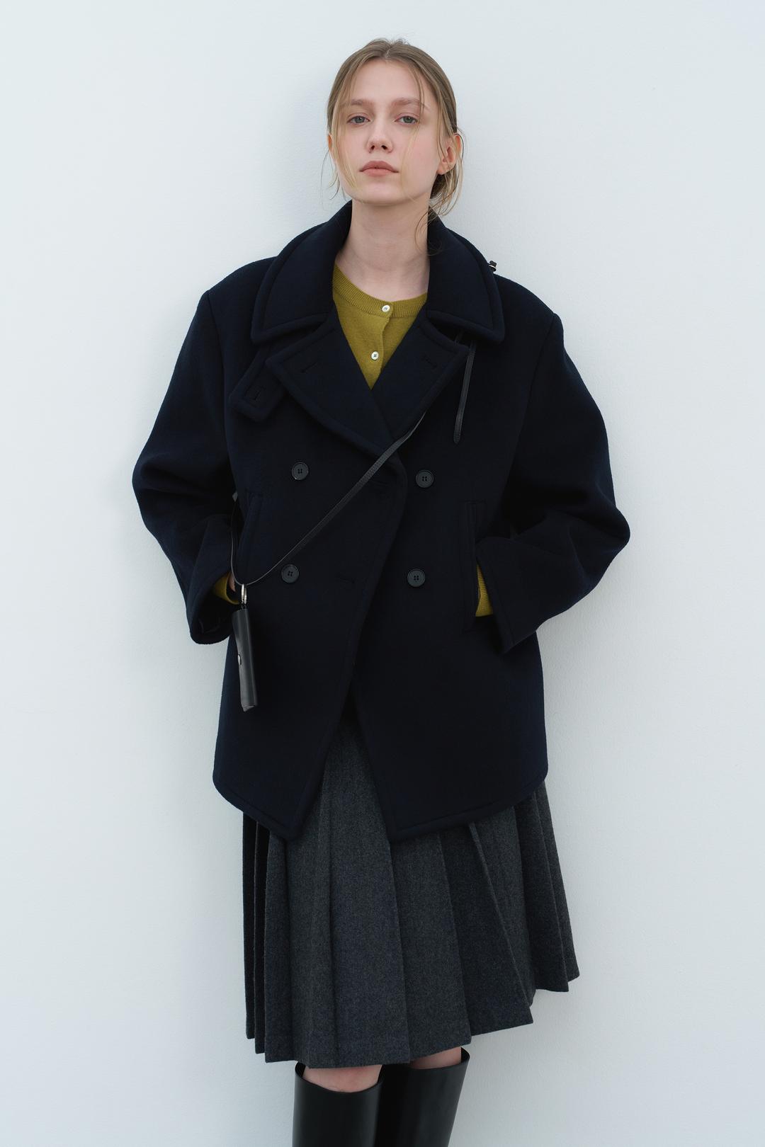 [PRE-ORDER] [5TH] Cashmere Blend Peacoat (Deep Navy)