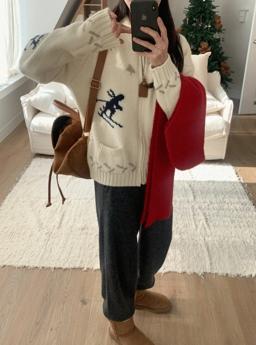 벤쿠버 코위찬 니트집업