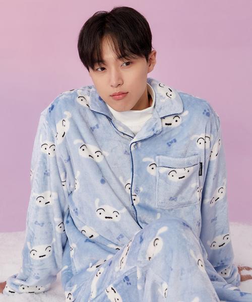 스파오(SPAO)  [짱구] 못말리는 짱구 수면 파자마(LIGHT BLUE)_SPPPE4TU07 - 사이즈 & 후기 | 무신사