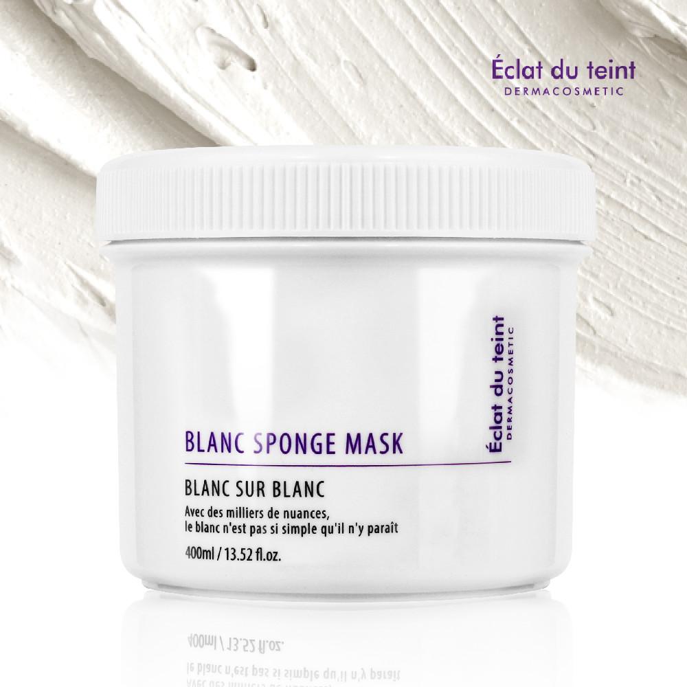 에끌라뒤땅 블랑 스폰지 마스크 400ml+샘플 (피지흡착,모공케어 워시오프 마스크팩)