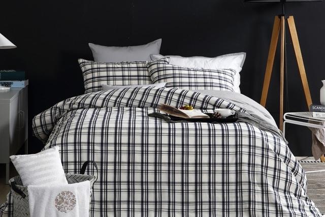 어반체크 텐셀 이불 커버 단품/세트