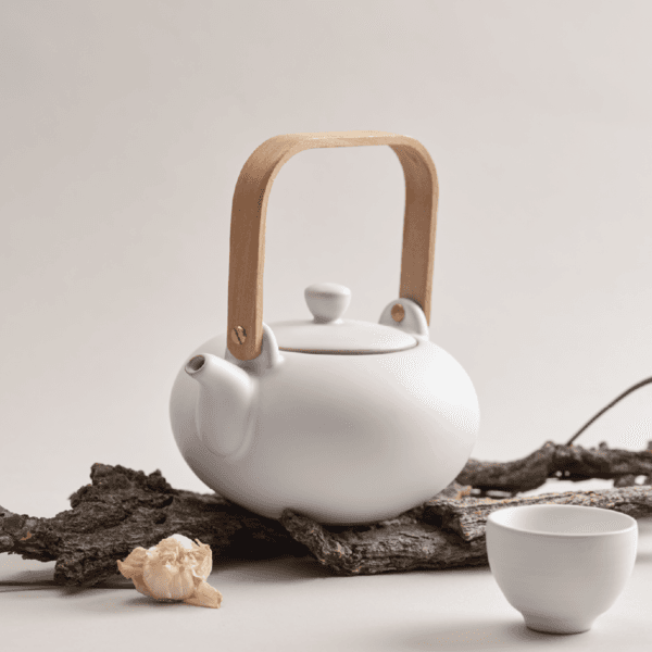 조약돌 차주전자_나무손잡이