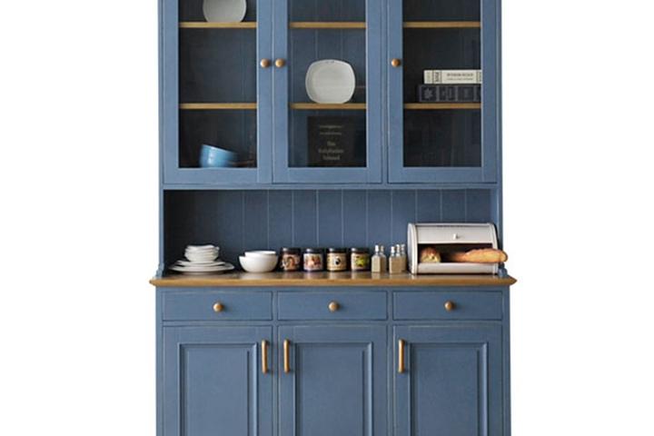 아메리칸블루 빈티지 주방 장식장
