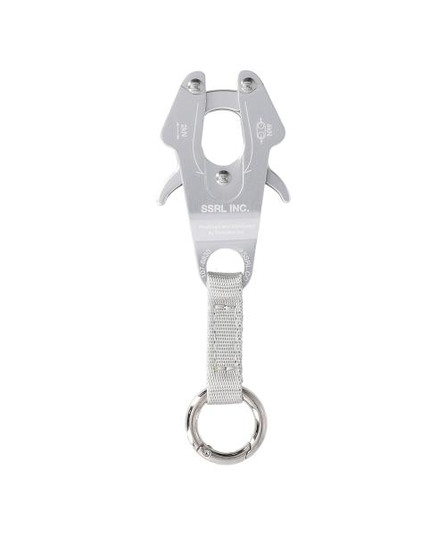 aluminum buckle keychain / silver
