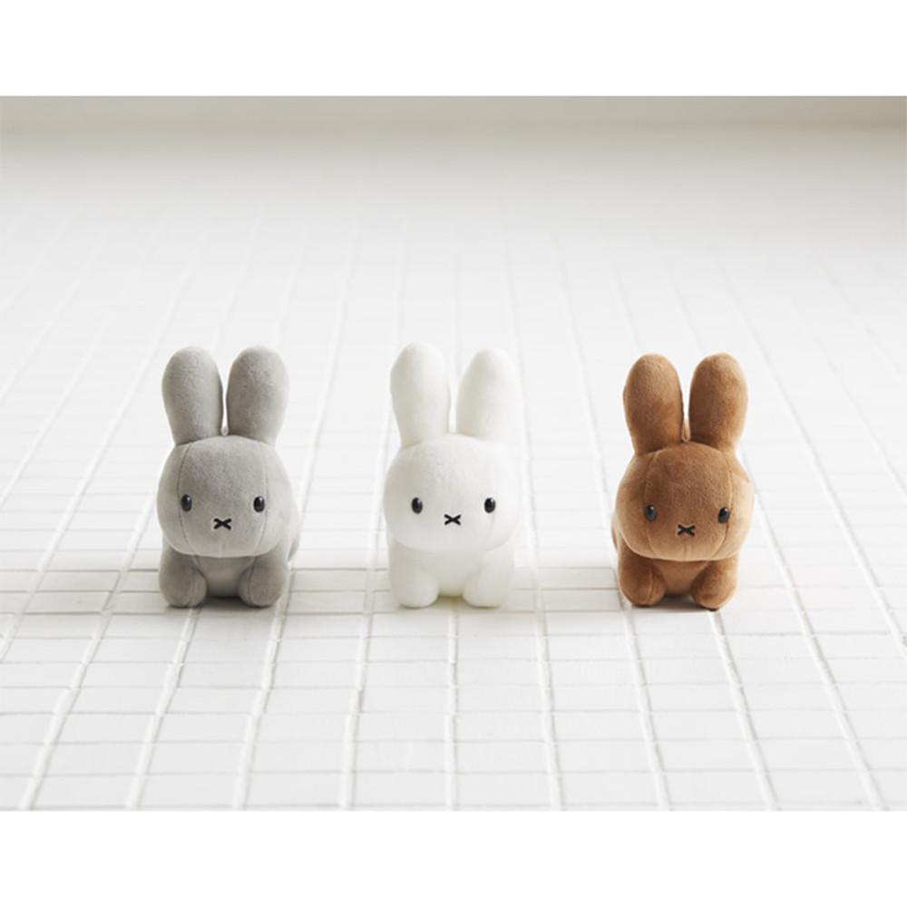 세키구치 미피 브루나 패밀리 미피 인형 토끼 인형 SS 화이트 그레이 브라운