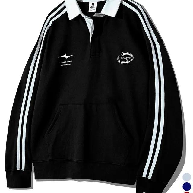 [쿠폰가🎟️25,290] [9차입고‼️][⛄기모추가] 심볼 로고 트랙 폴로 맨투맨 GMT-156