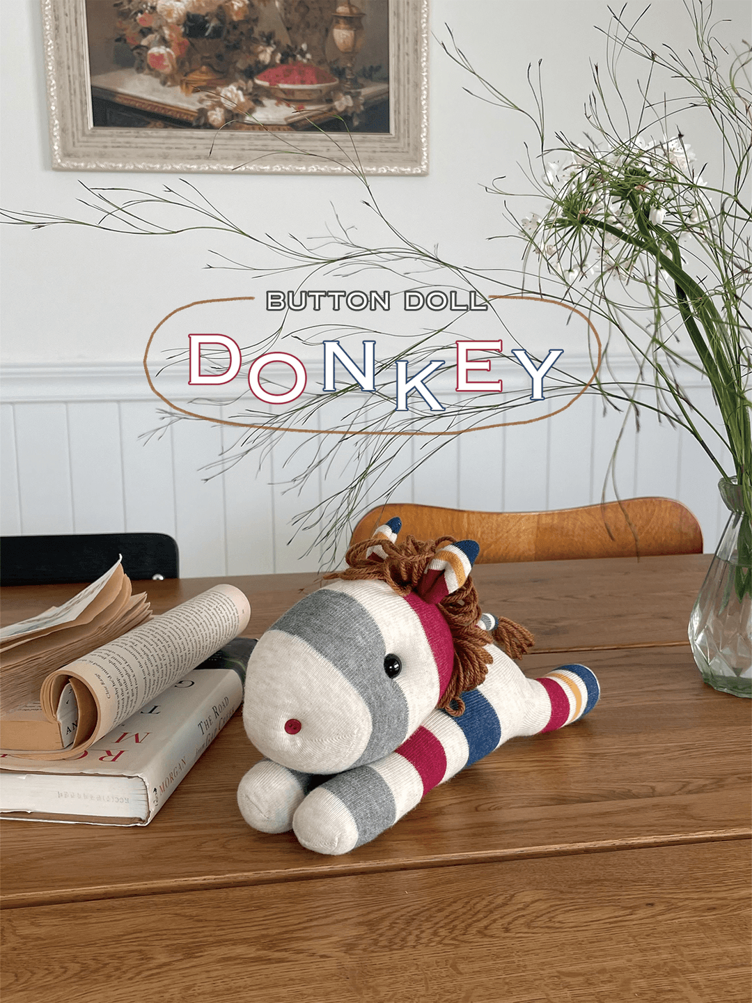 [HANDMADE] Button Doll - DONKEY