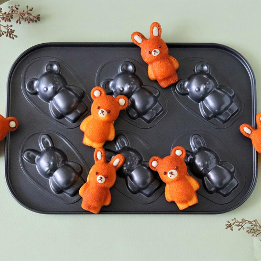 실리콘코팅 곰돌이마들렌틀 곰돌이틀 토끼틀 동물모양틀 곰돌이쿠키 만들기