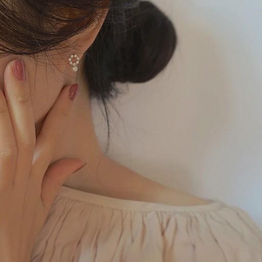 💚큐빅리스 진주귀걸이💚