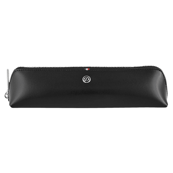 Line D black leather pencil case - Luxury Accessories | S.T. Dupont