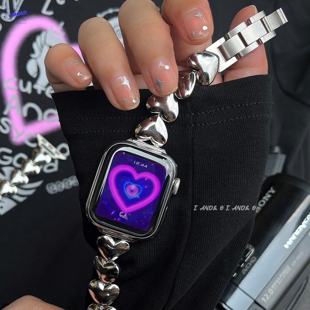 Heart Beam Chain 애플워치 하트 스트랩 체인팔찌 SE2 40mm 44