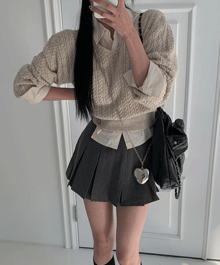 [11가지컬러🖤] 세미 오버핏 리얼 데일리룩 크롭 셔츠-11color