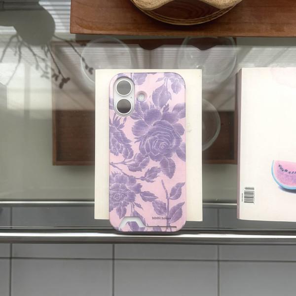 [카드수납] Purple Flower Phone Case