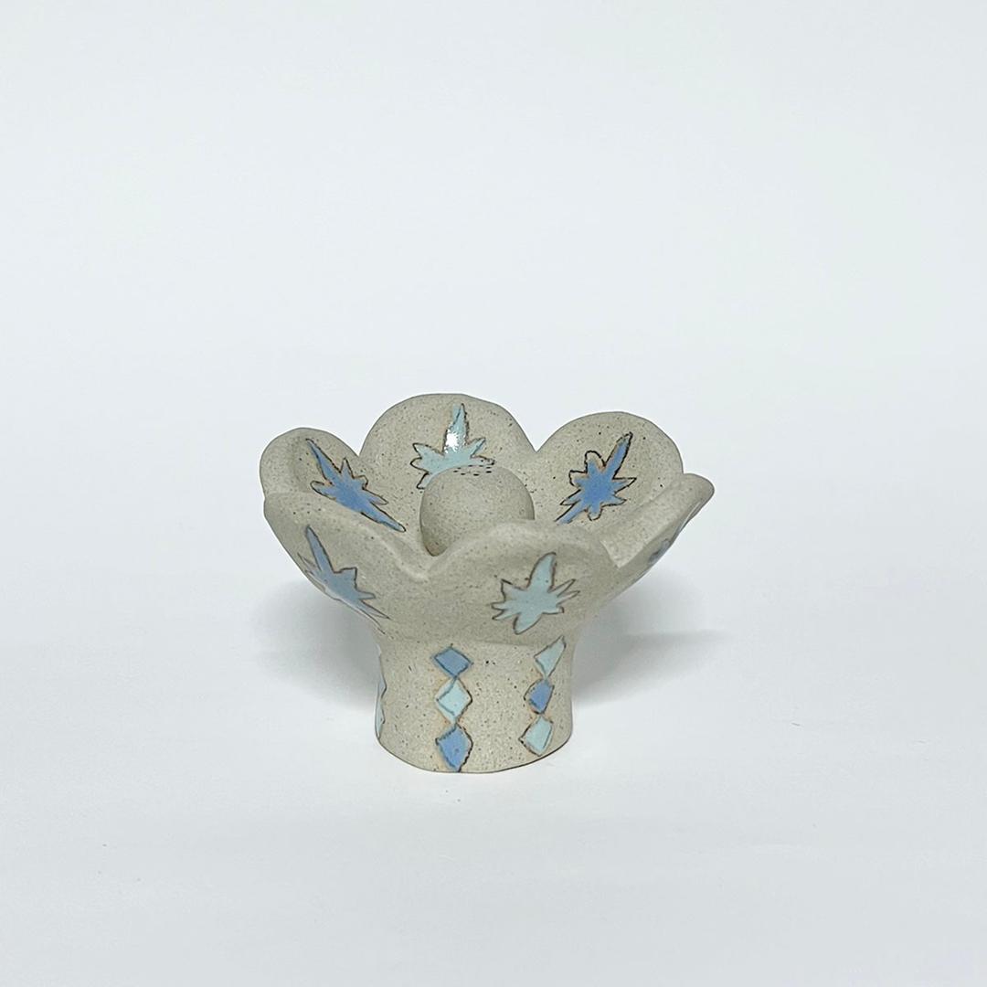 Shine Incense Holder (blue raw stone)
