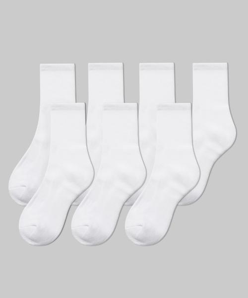 미들 삭스 7팩 [화이트]