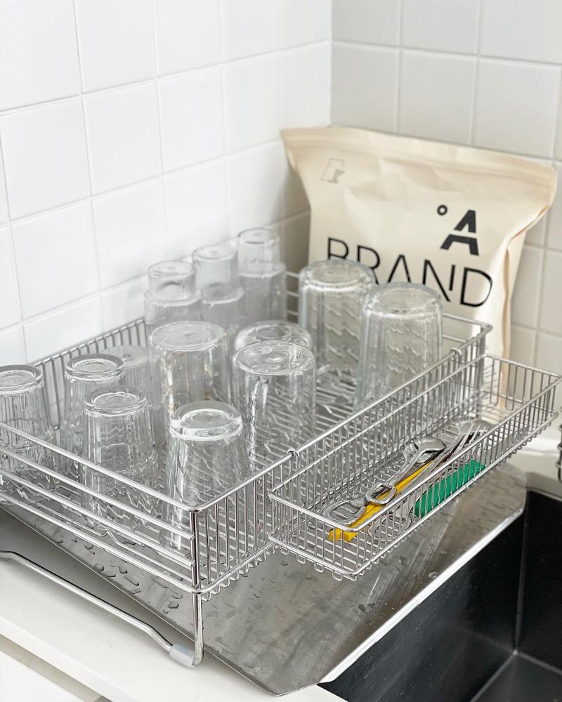 밧드야 스텐 식기건조대, 싱크랙, 키친랙, 설거지통, 음식물 쓰레기통