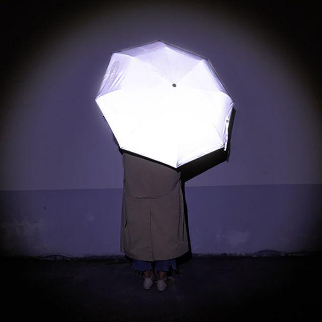 반사소재 반사우산 리플렛츠 3단 수동우산 M