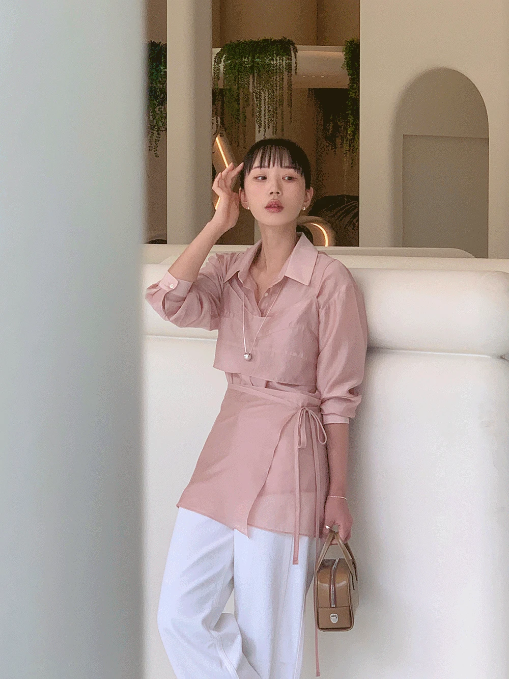 [가을신상] 시어 레이어드 랩 스커트 (2color)