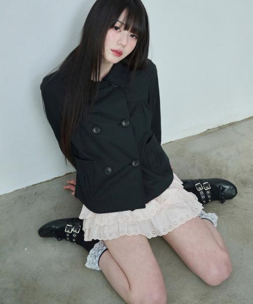 피아 더블 자켓 [BLACK]