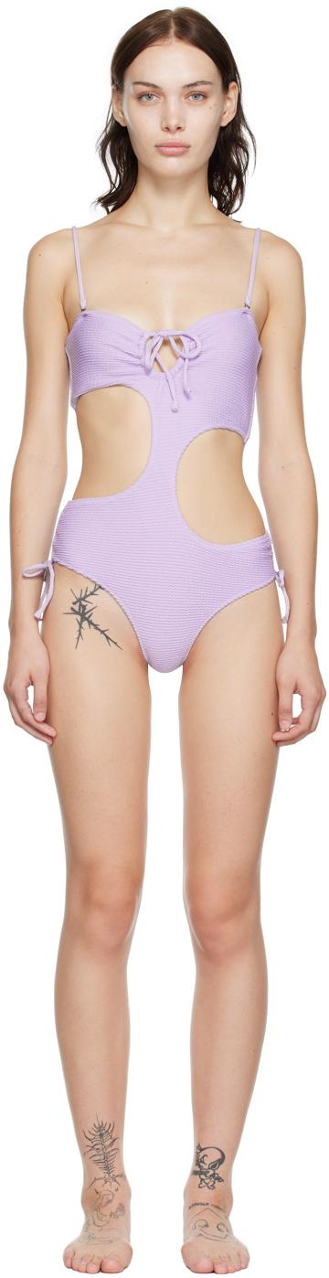 SSENSE 익스클루시브 퍼플 스윔수트