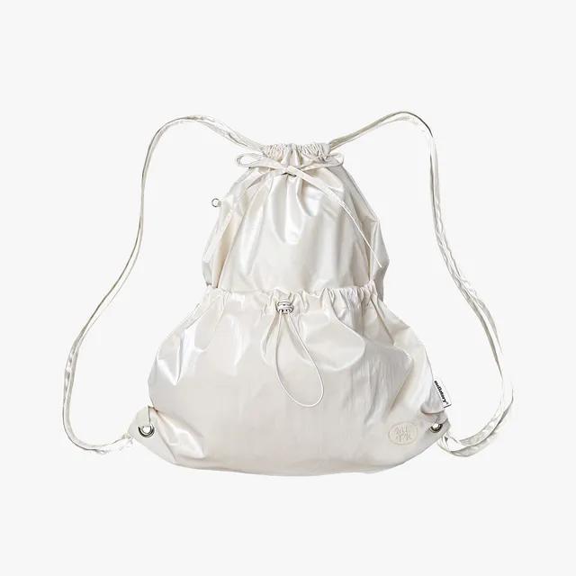 메탈릭 스트링 백 (아이보리)