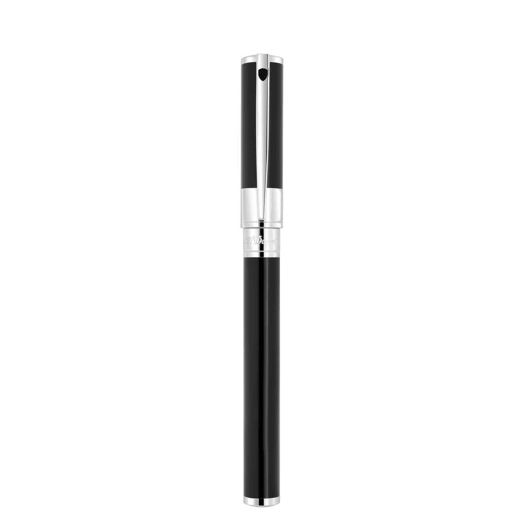 Fountain pen D Initial black chrome - Luxury writing instruments | S.T. Dupont