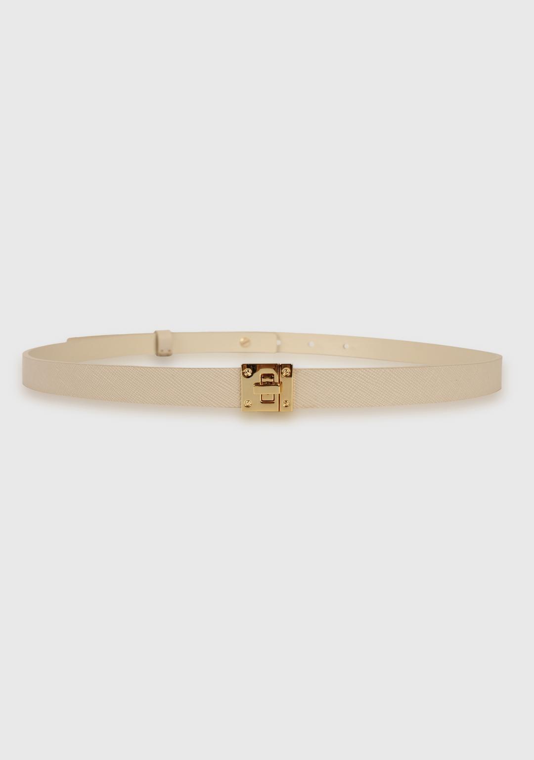 Er Mont Saffiano Belt Beige