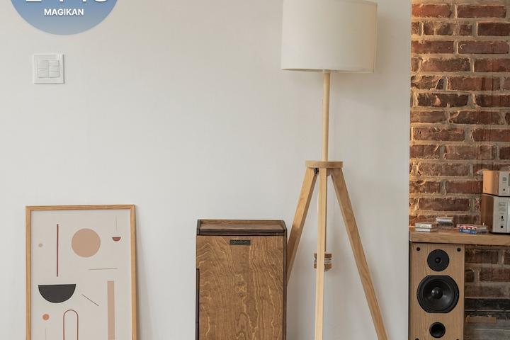 매직캔 제니벨 우드 에디션_고급인테리어/ 우드/ 친환경_국민 휴지통