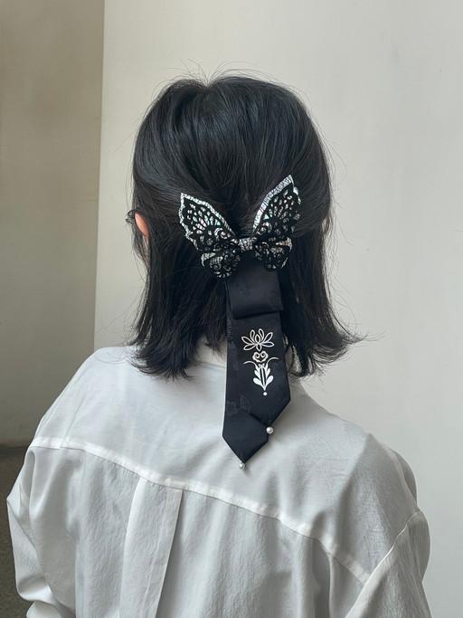 🦋 자개 호접 리본 댕기 헤어핀 머리핀 🦋