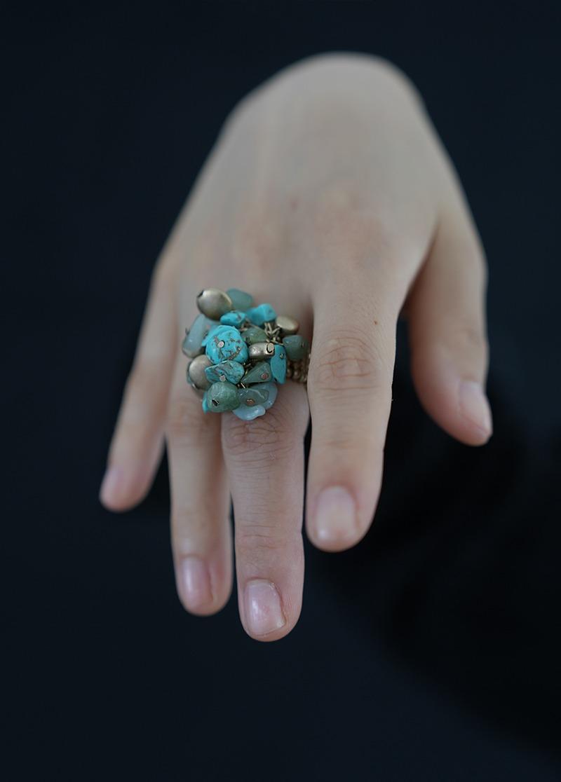 [R888] 조약돌 밴드 반지 시선 9-호