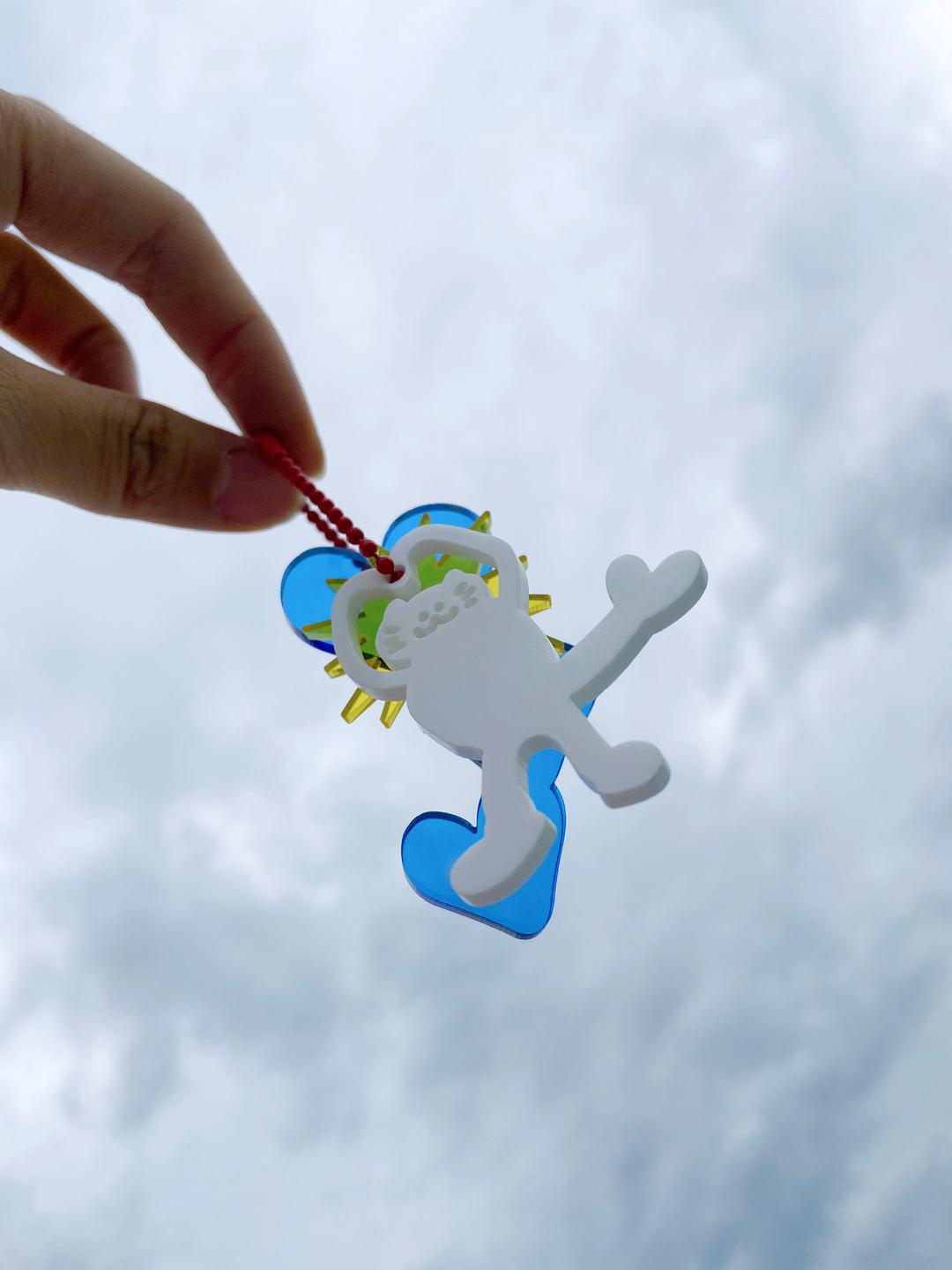 SUPER CAT KEYRING