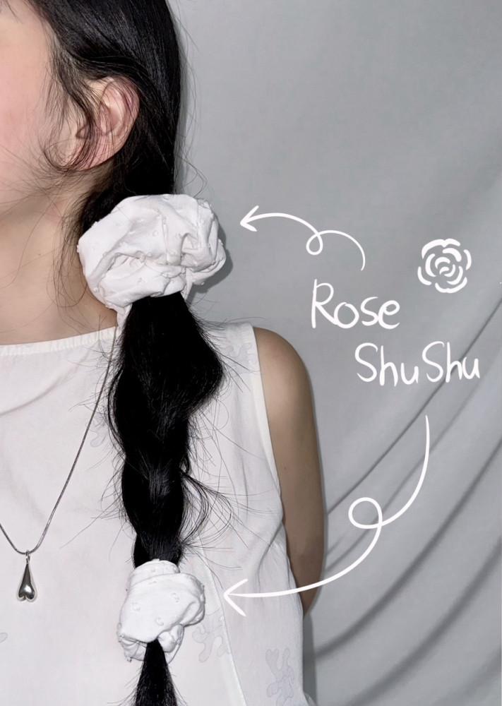 장미슈슈(머리끈,스크런치,슈슈,헤어소품,소품,)